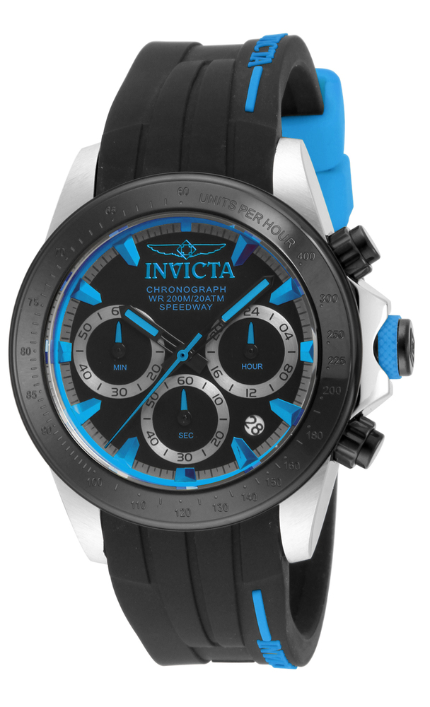 Invicta Speedway Men's Watch - 40mm, Black, Blue (ZG-17193)