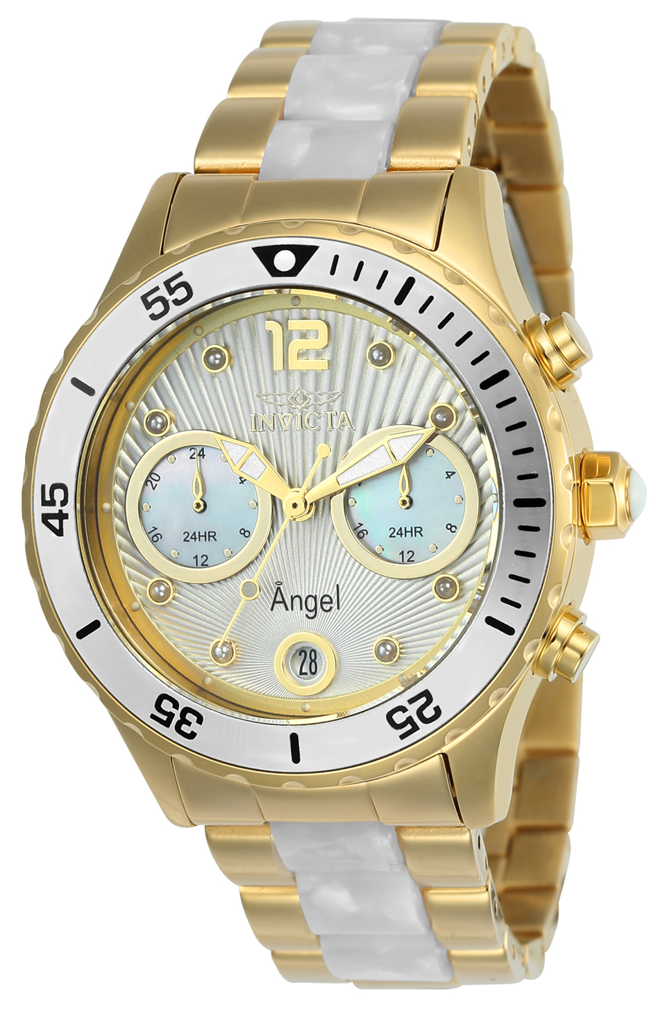 Invicta Angel Women's Watch - 40mm, Gold, White (24702)