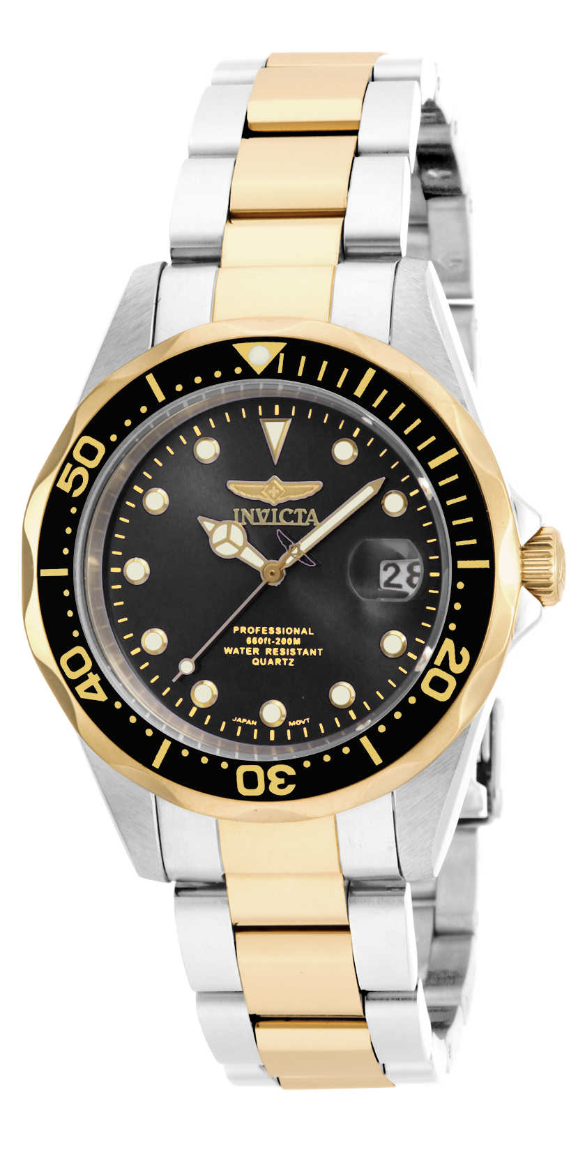 Invicta Pro Diver Men's Watch - 37.5mm, Steel, Gold (17049)