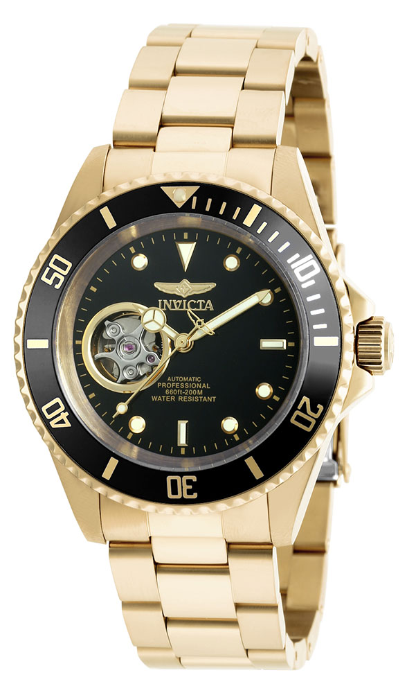 Invicta Pro Diver Automatic Men's Watch - 40mm, Gold (ZG-20436)