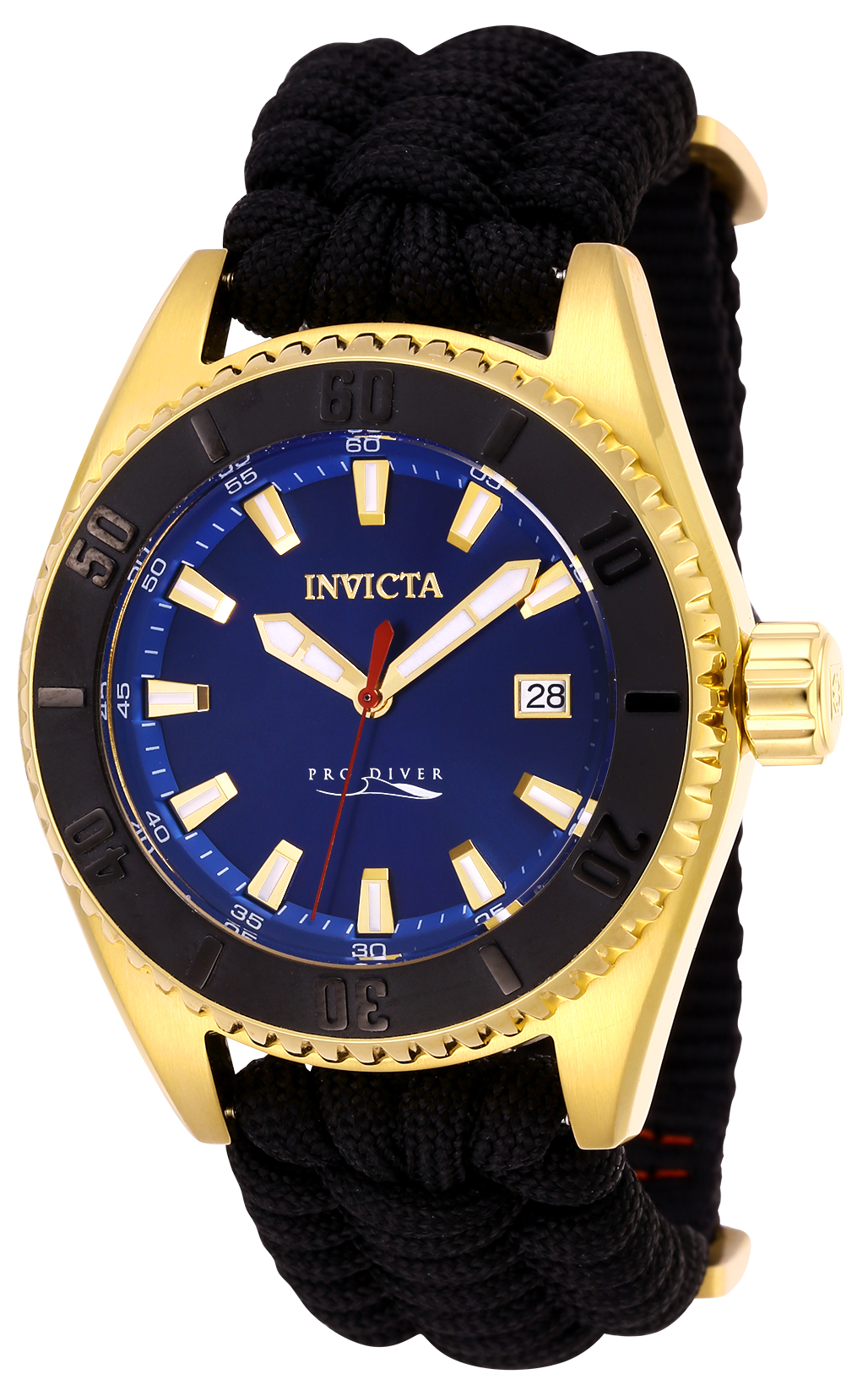 Pre-Owned Invicta Pro Diver Automatic Men's Watch - 46mm Stainless Steel Case, Nylon Band, Black (AIC-26025)