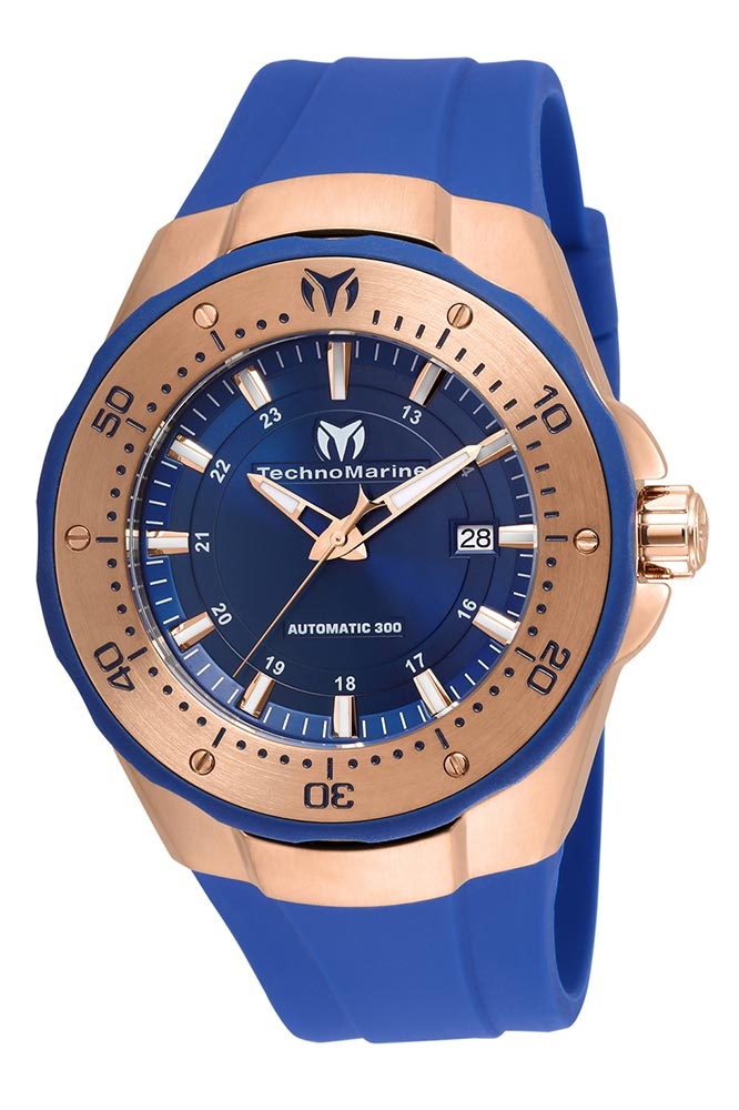 TechnoMarine Manta Sea Automatic Men%27s Watch - 48mm, Blue (TM-215087)