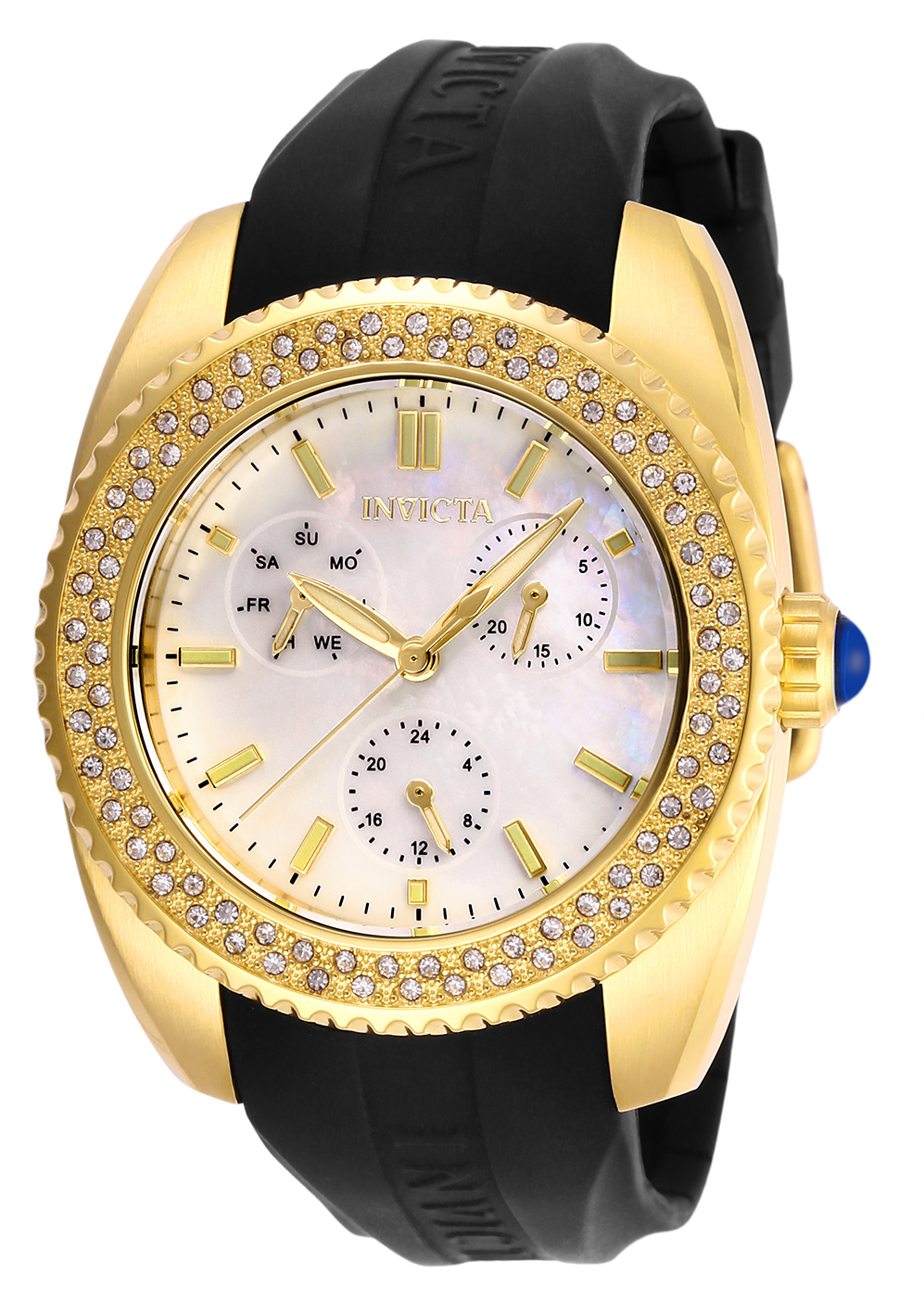 Invicta Angel Women%27s Watch w/ Mother of Pearl Dial - 38mm, Black (28489)