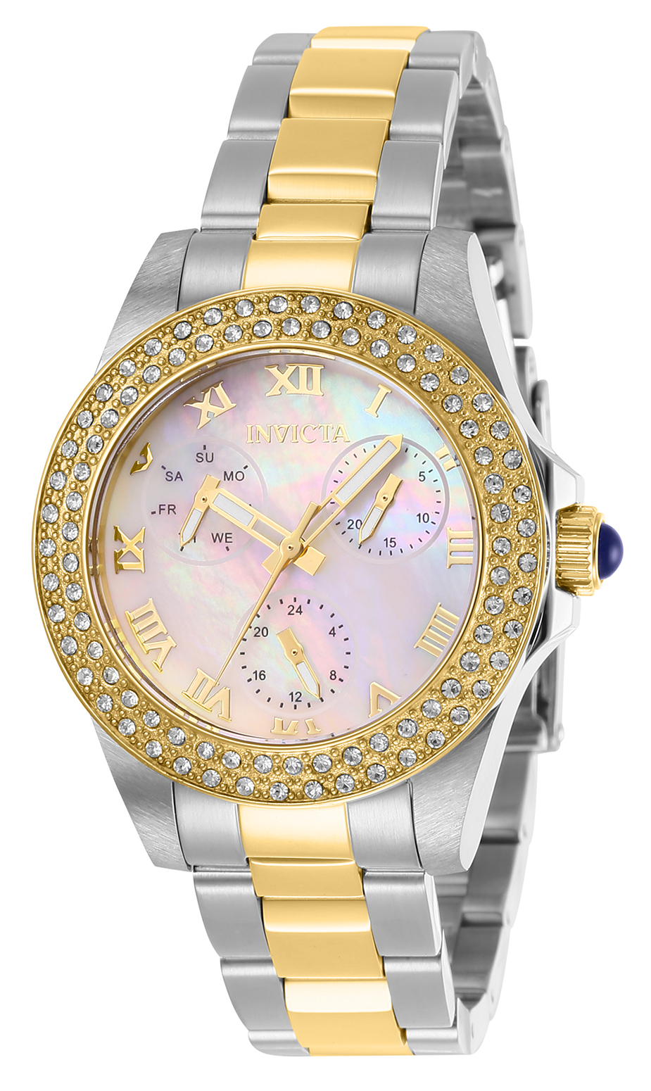 Invicta Angel Women%27s Watch w/ Mother of Pearl Dial - 34mm, Steel, Gold (28480)