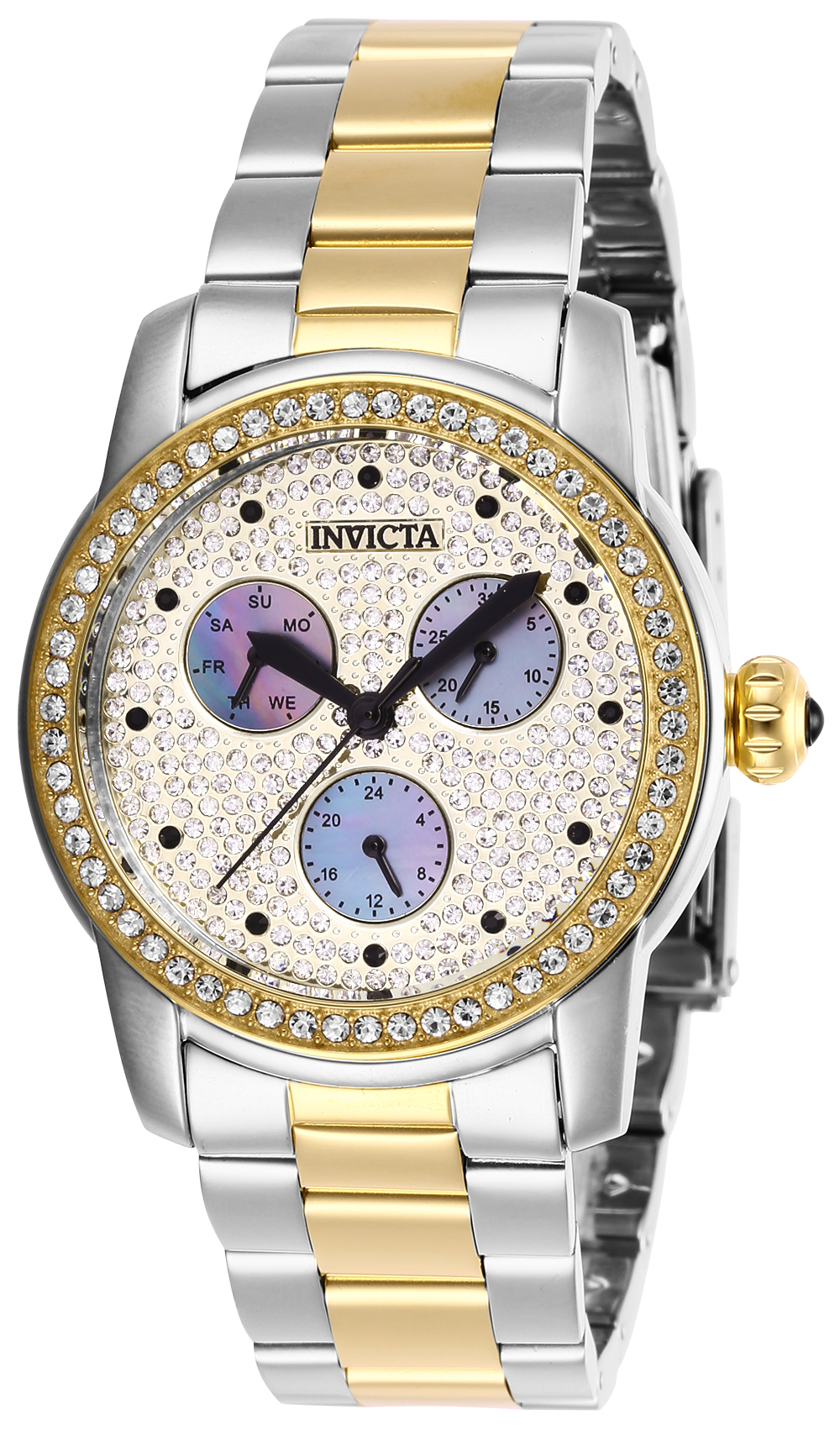 Invicta Angel Women's Watch w/ Metal & Mother of Pearl Dial - 38mm, Steel, Gold (28468)
