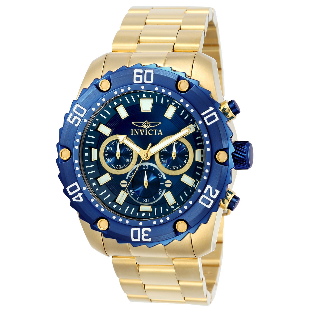 Invicta Pro Diver Men%27s Watch - 48mm, Gold (ZG-22518)