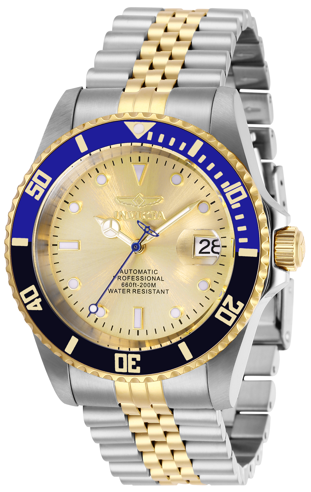 Invicta Pro Diver Automatic Men's Watch - 42mm, Steel, Gold (29181)