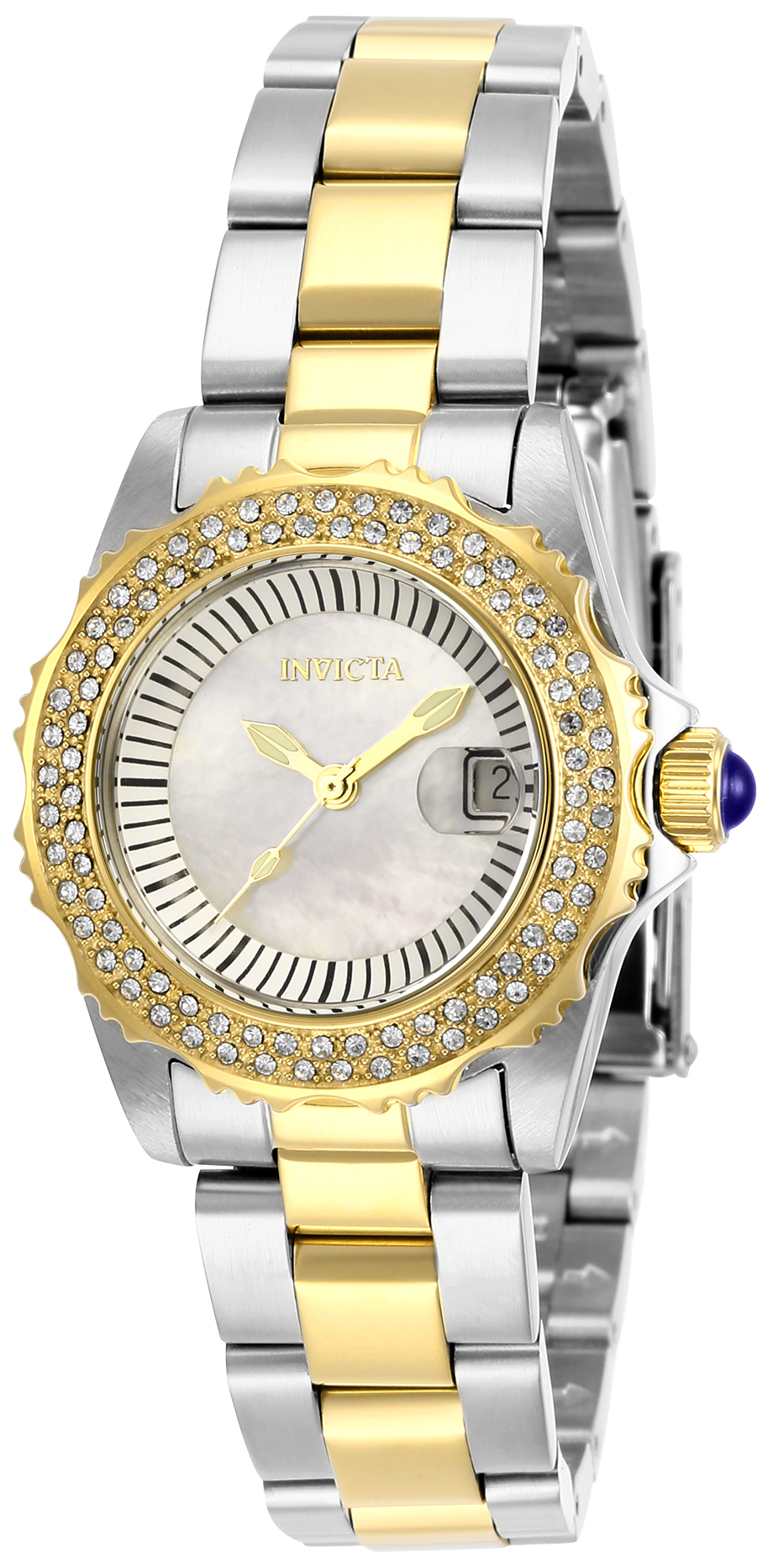 Invicta Angel Women%27s Watch w/ Mother of Pearl Dial - 30mm, Steel, Gold (28443)