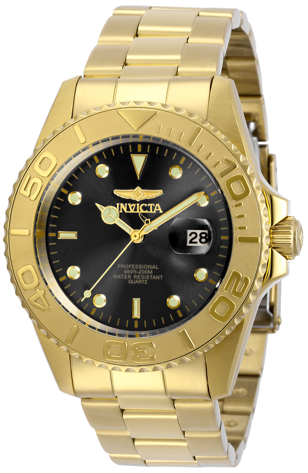 Invicta Pro Diver Men's Watch - 43mm, Gold (29946)
