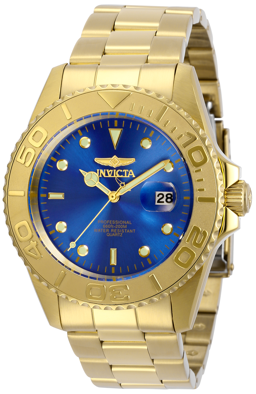 Invicta Pro Diver Men's Watch - 43mm, Gold (29947)