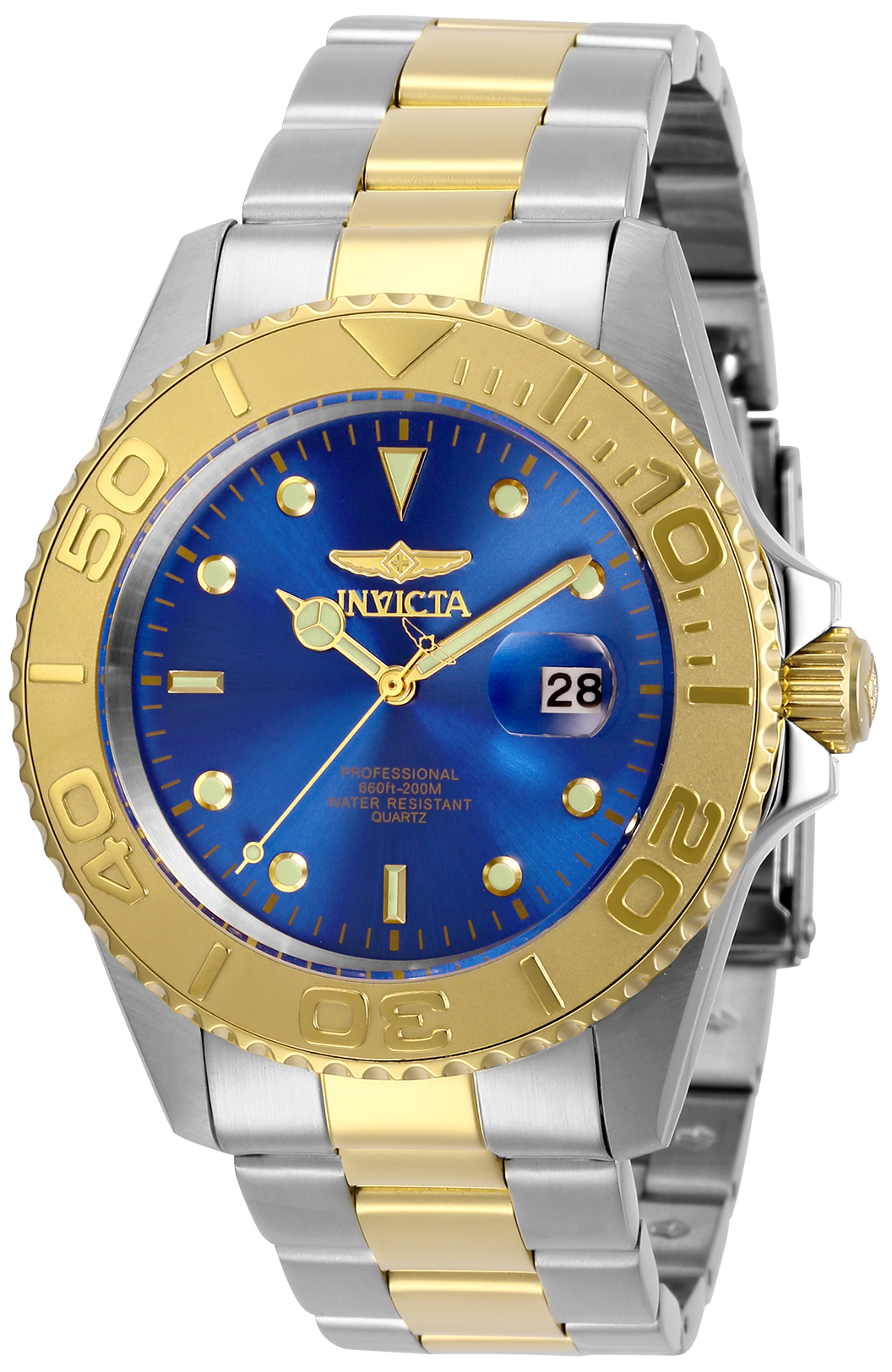 Invicta Pro Diver Men's Watch - 43mm, Steel, Gold (29949)