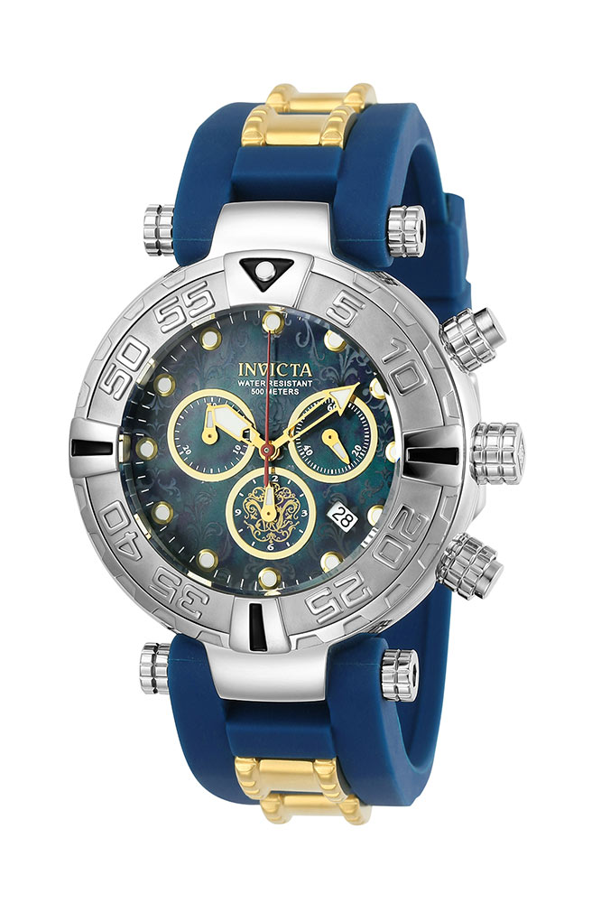 #1 LIMITED EDITION - Invicta Disney Limited Edition Beauty and the Beast Quartz Mens Watch - 47mm Stainless Steel Case, Silicone Band, Blue (24717)