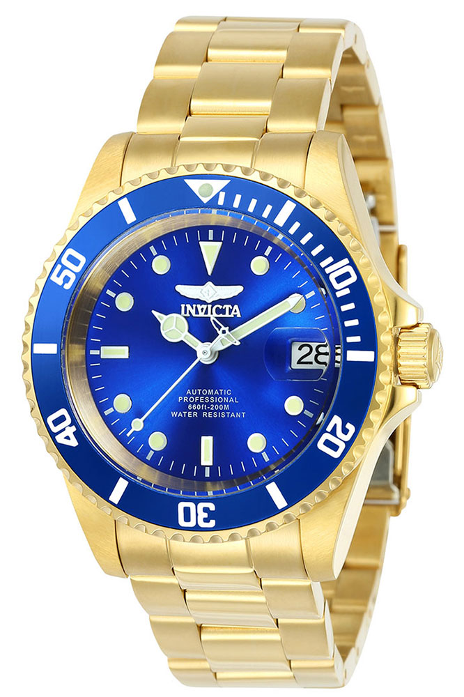 Invicta Pro Diver Automatic Men's Watch - 40mm, Gold (ZG-24763)