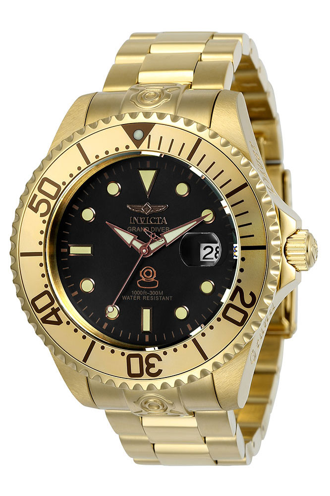 Invicta Pro Diver Automatic Men's Watch - 47mm, Gold (ZG-24766)