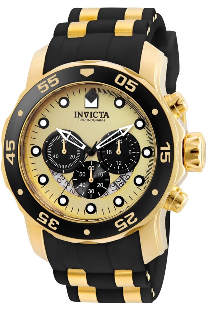Invicta Pro Diver Men's Watch - 48mm, Gold, Black (ZG-24852)