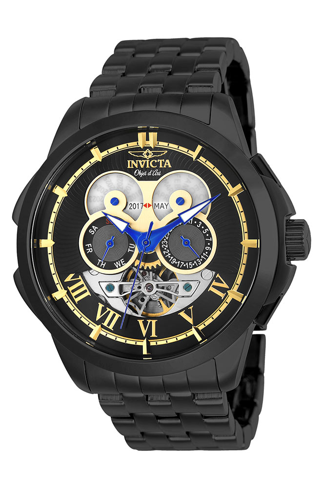 Invicta Objet D Art Automatic Men's Watch - 48mm, Black (ZG-25582)