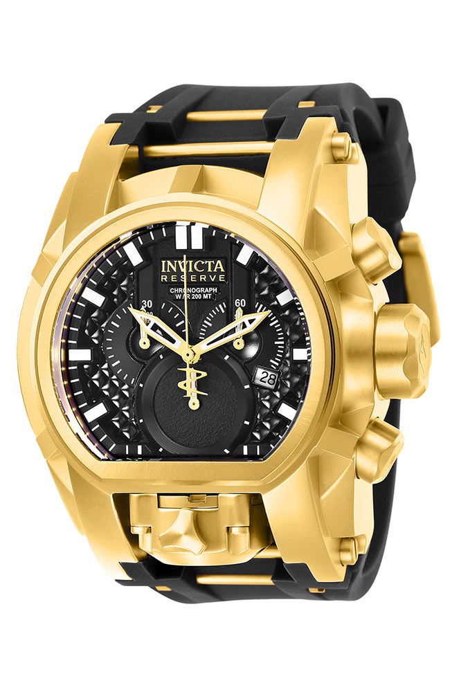 Invicta Reserve Reserve Bolt Zeus Magnum Men's Watch - 52mm, Gold, Black (25607)