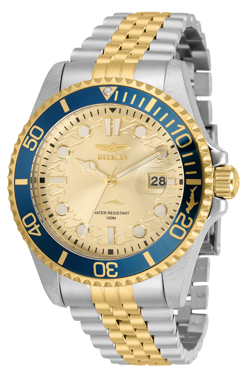 Invicta Pro Diver Men%27s Watch - 43mm, Steel, Gold (30617)