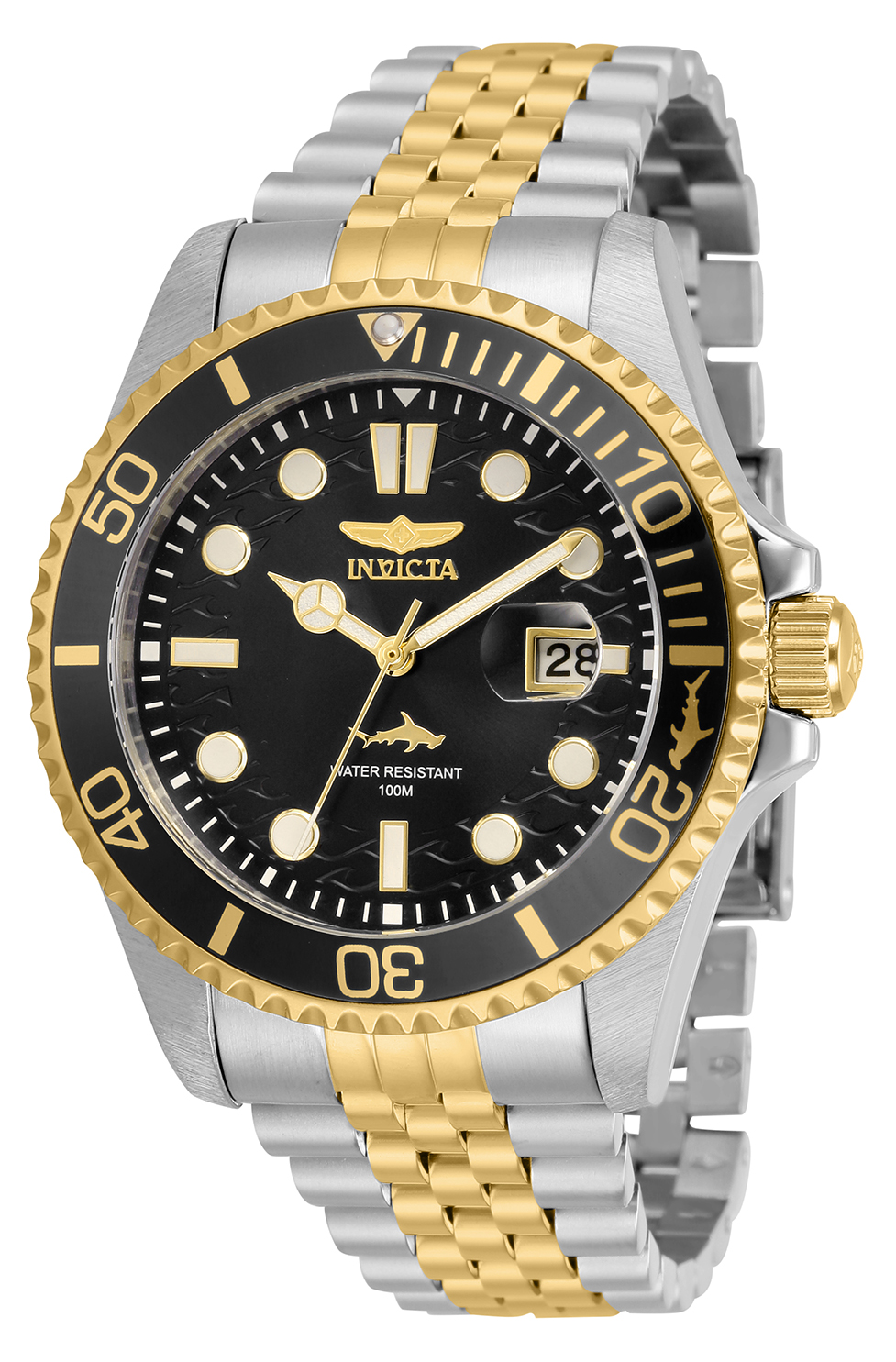 Invicta Pro Diver Men%27s Watch - 43mm, Steel, Gold (30618)