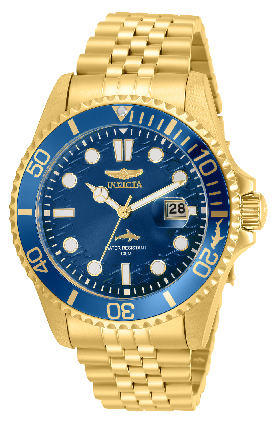 Invicta Pro Diver Men%27s Watch - 43mm, Gold (30612)