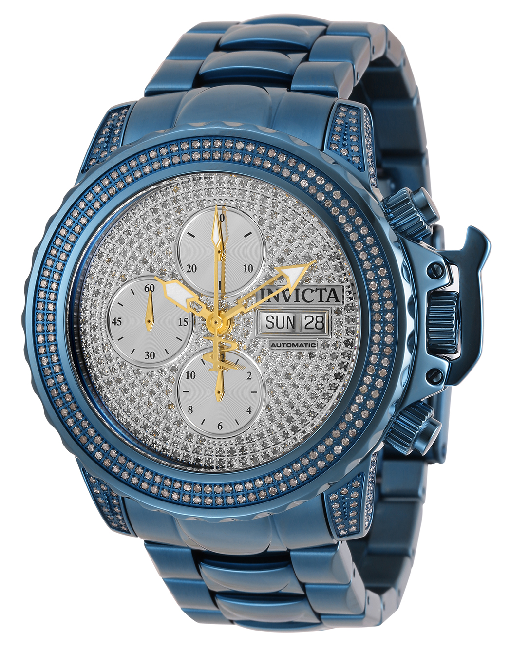 Invicta Subaqua 3.41 Carat Diamond Automatic Men%27s Watch - 47mm, Blue (30663)
