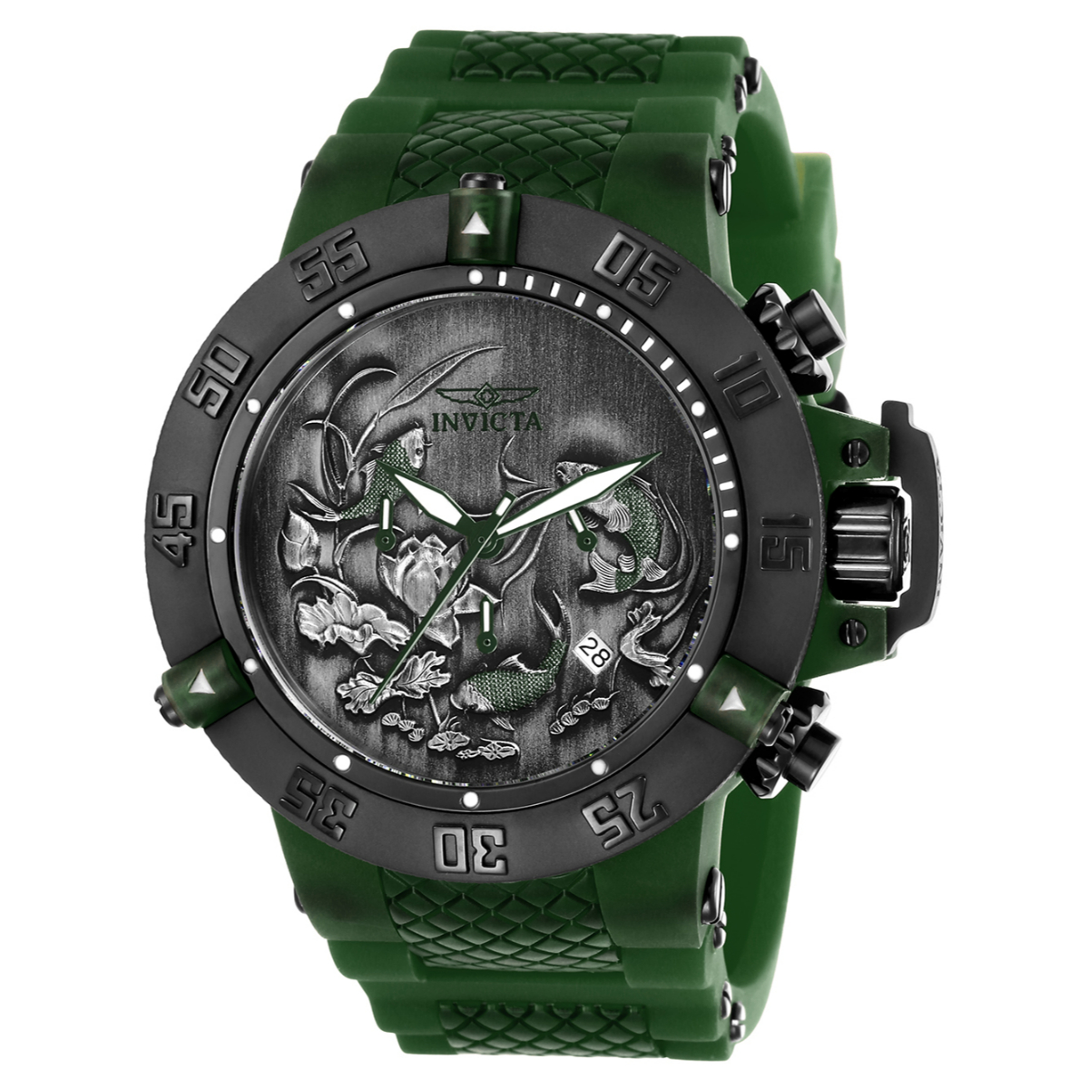 Invicta Subaqua Men's Watch - 50mm, Black, Green (ZG-26563)