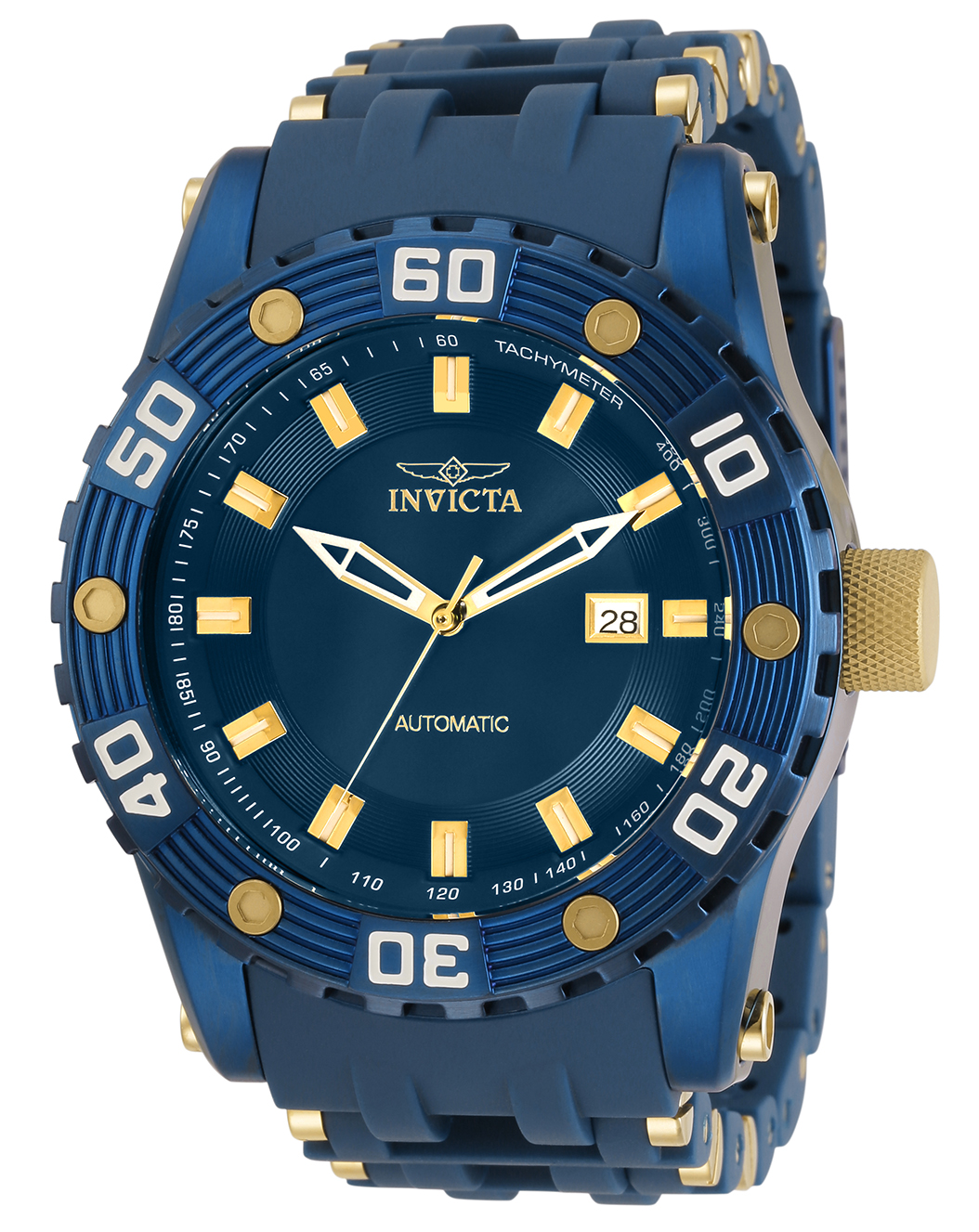 Invicta Sea Spider Automatic Men's Watch - 50mm, Gold, Blue (31693)
