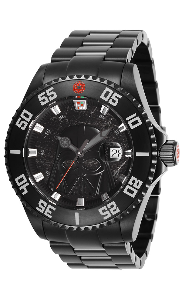 #1 LIMITED EDITION - Invicta Star Wars Darth Vader Automatic Mens Watch - 47mm Stainless Steel Case, SS Band, Black (27165)