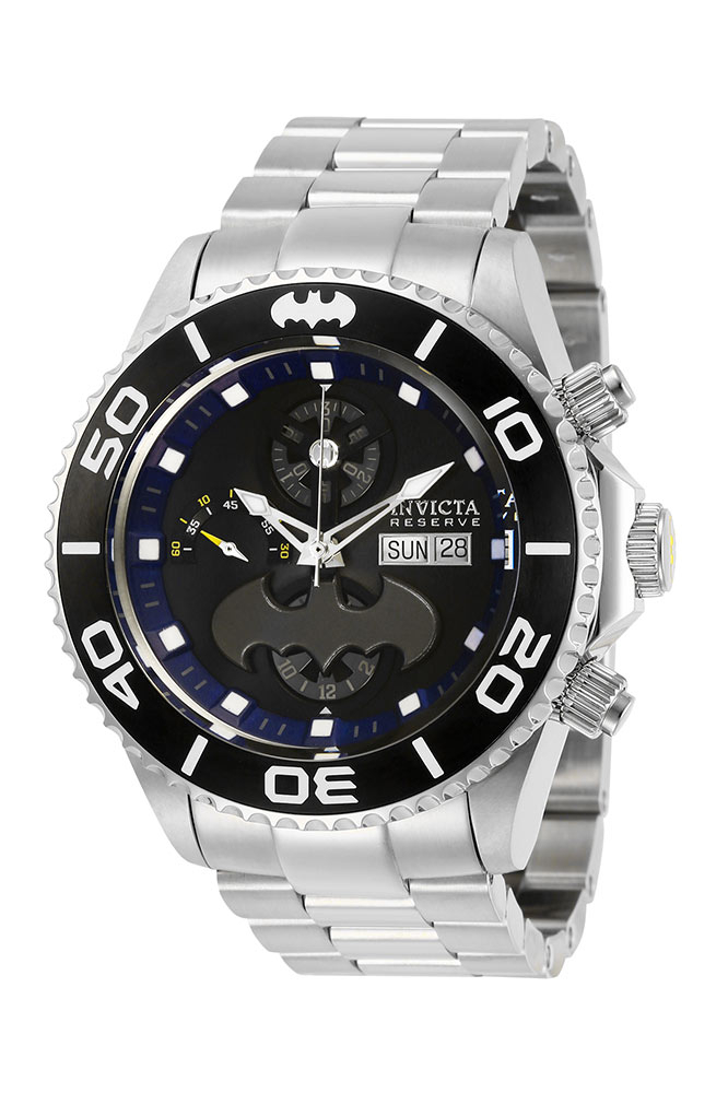 #1 LIMITED EDITION - Invicta DC Comics Batman Automatic Mens Watch - 47mm Stainless Steel Case, SS Band, Steel (27173)