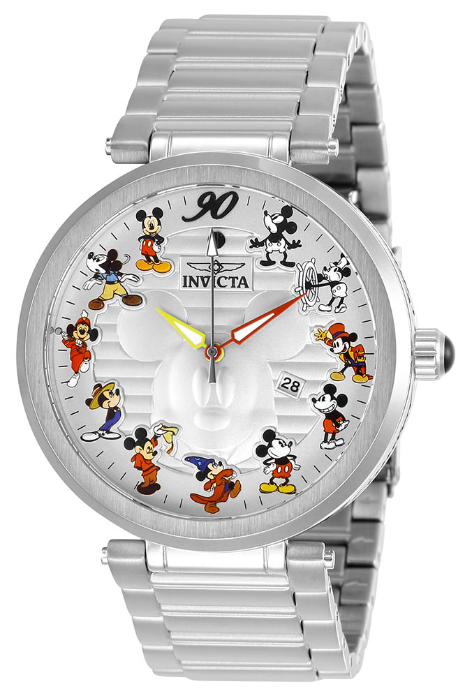 #1 LIMITED EDITION - Invicta Disney Limited Edition  Quartz Mens Watch - 45mm Stainless Steel Case, SS Band, Steel (27525)