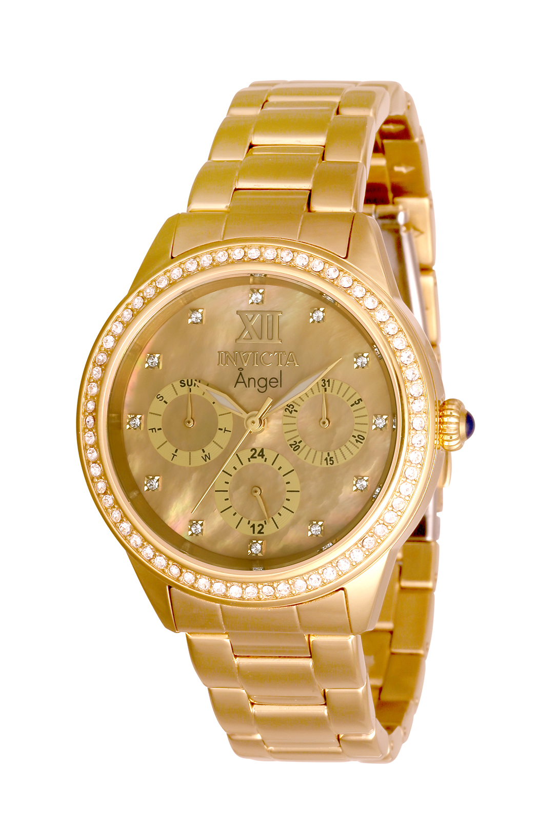 Invicta Angel Women%27s Watch w/ Mother of Pearl Dial - 37mm, Gold (31262)