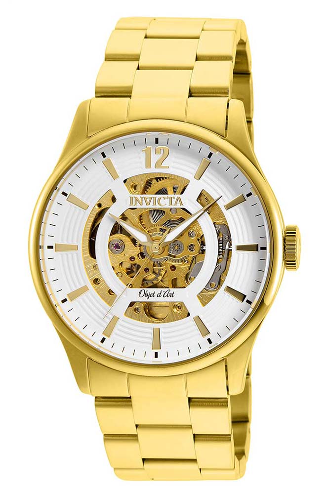 Pre-Owned Invicta Objet D Art Automatic Men's White Watch - 44mm - (AIC-27571)