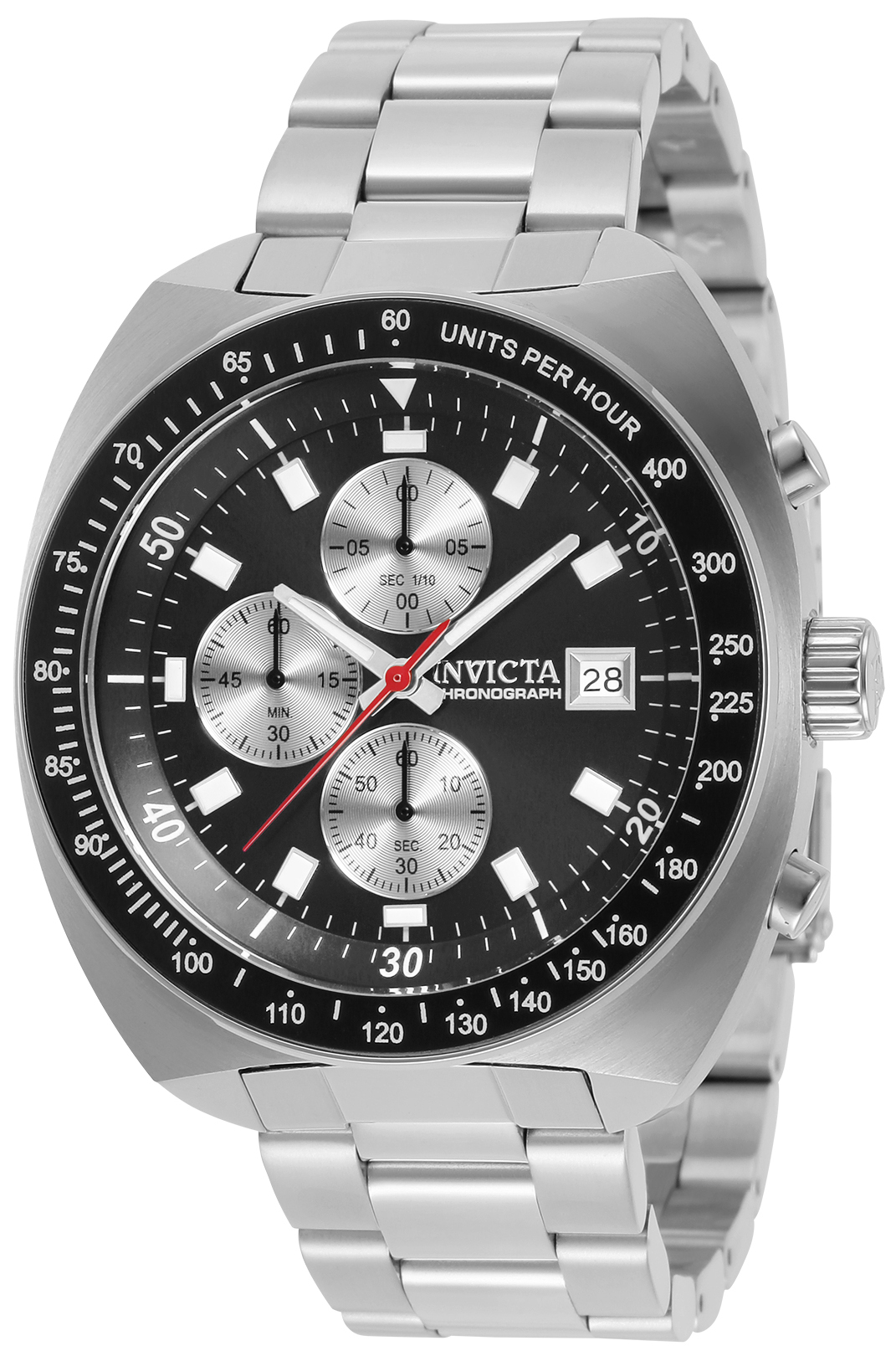 Pre-Owned Invicta Pro Diver Quartz Men's Watch - 46mm Stainless Steel Case, Stainless Steel Band, Steel (AIC-31489)
