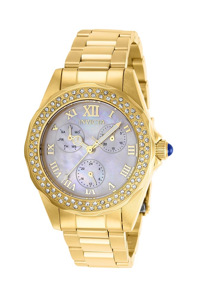 Invicta Angel Women%27s Watch w/ Mother of Pearl Dial - 38mm, Gold (28438)