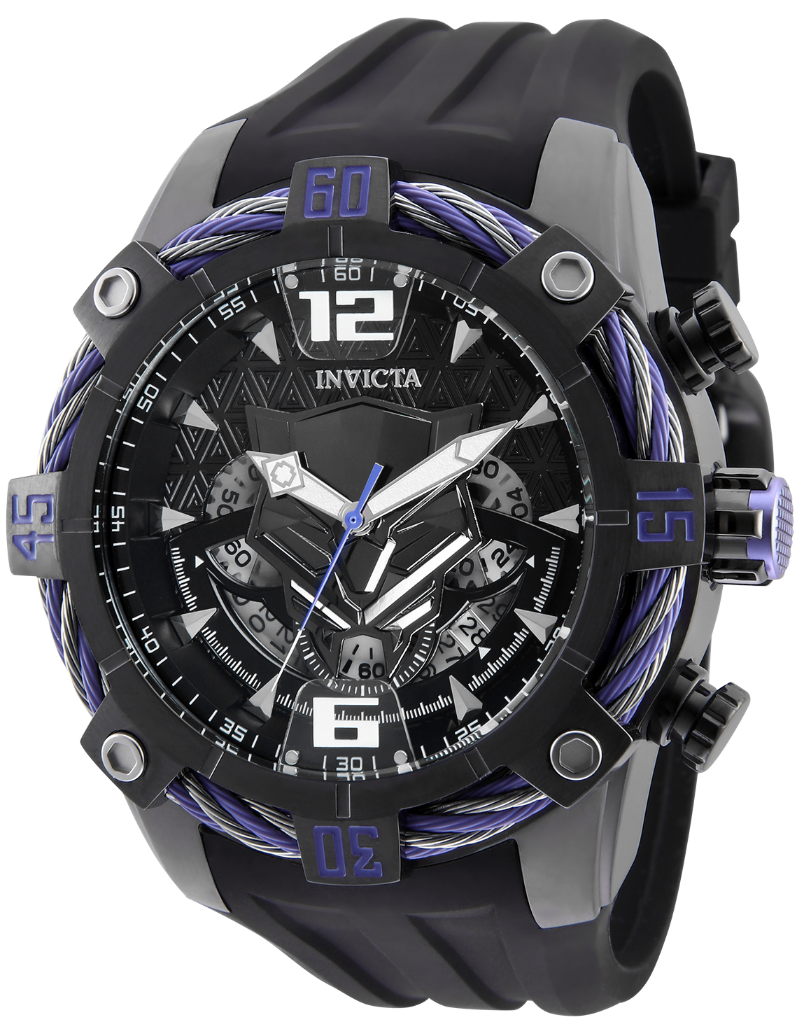 Invicta Marvel Black Panther Men's Watch - 52mm, Black (33161)