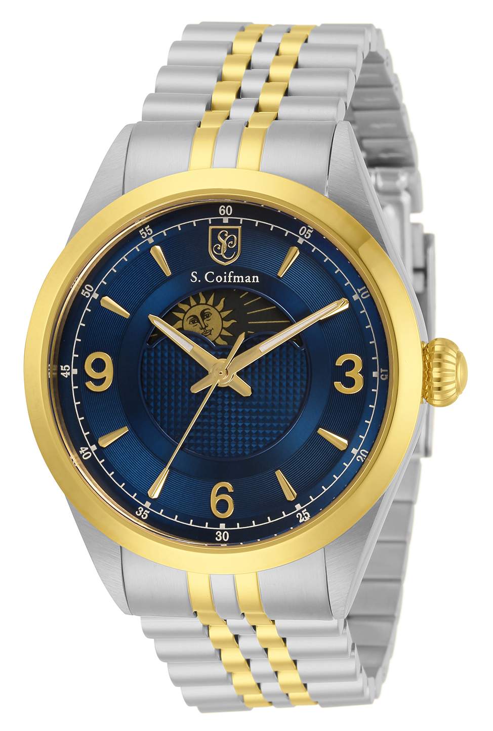 S. Coifman Men's Bracelet Men's Watch - 43mm, Steel, Gold (SC0430)