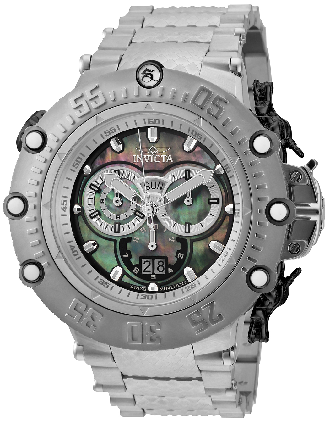 Invicta Subaqua SHUTTER Men's Watch w/ Metal, Mother of Pearl & Oyster Dial - 52mm, Steel (32949)