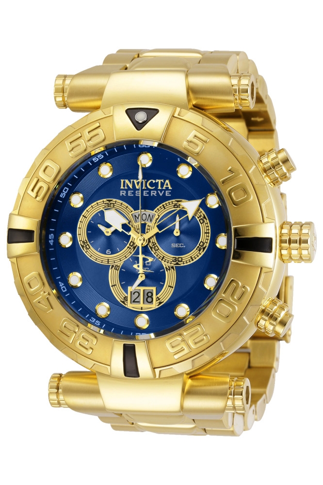 #1 LIMITED EDITION - Invicta Subaqua Quartz Mens Watch - 55mm Stainless Steel Case, Stainless Steel Band, Gold (29551)