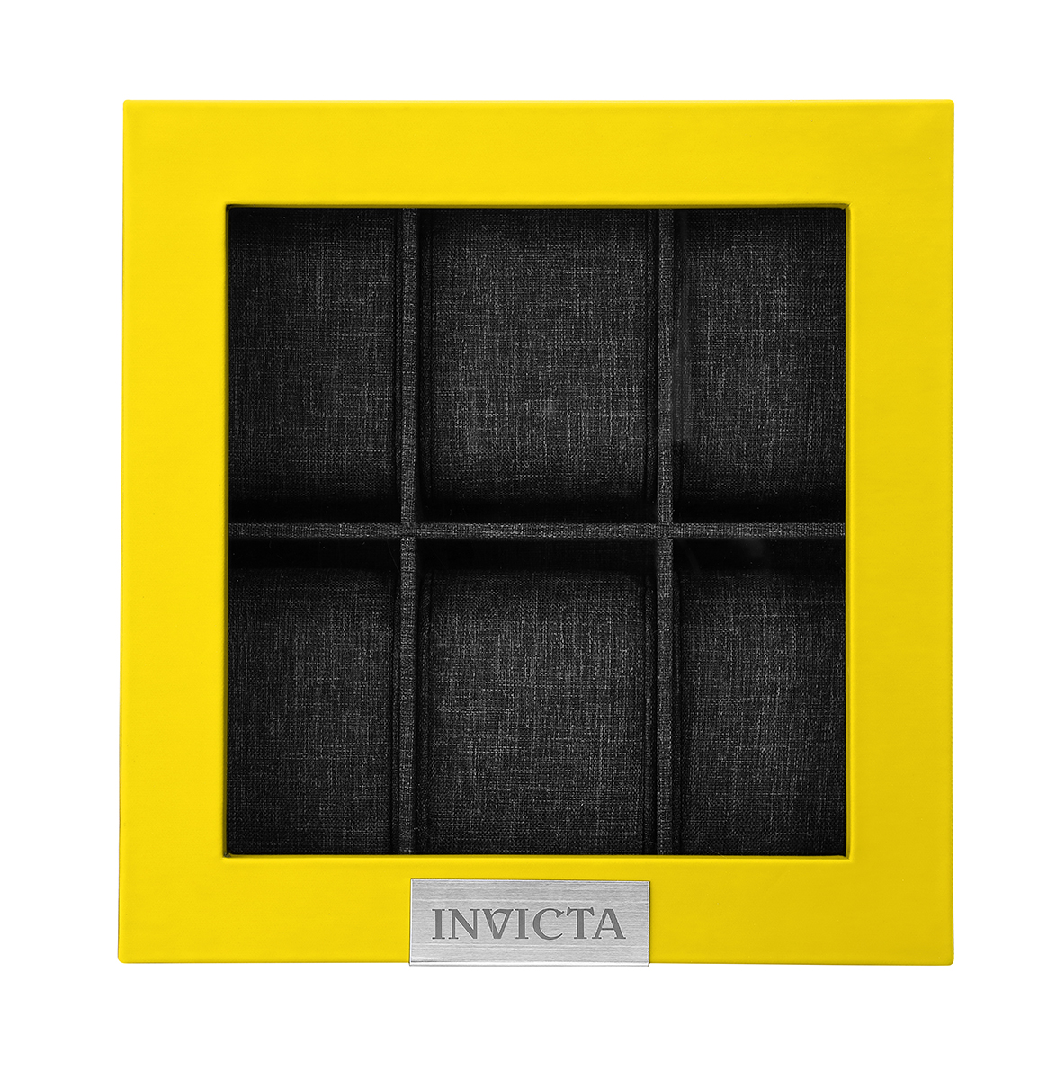 Invicta Watch 6-Slot Display Case With Lid, Yellow (33913)
