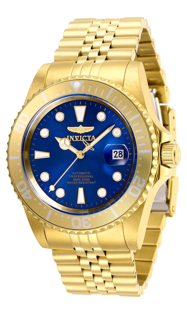 Invicta Pro Diver Automatic Men's Watch - 42mm, Gold (30097)