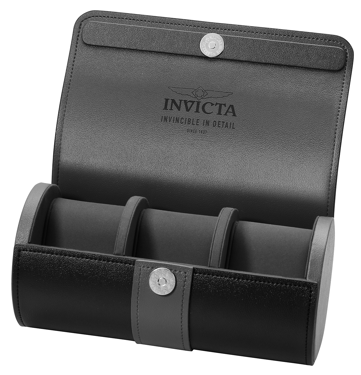 Invicta Watch 3-Slot Watch Roll, Black (33924)