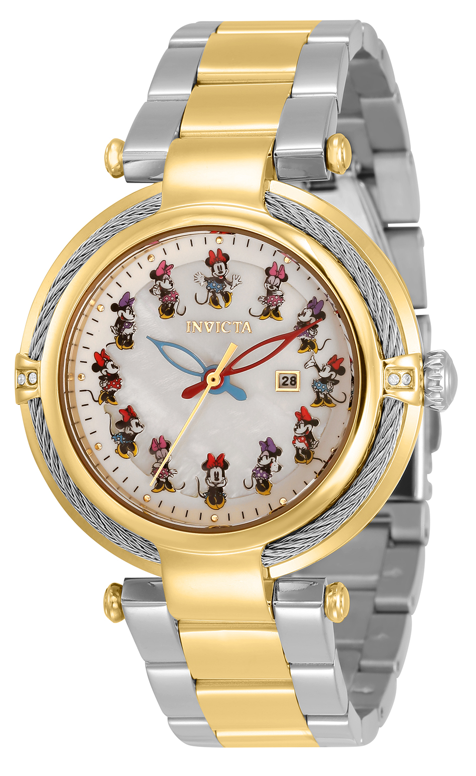 Invicta Disney Limited Edition Minnie Mouse Women's Watch w/ Mother of Pearl Dial - 40mm, Gold, Steel (34113)