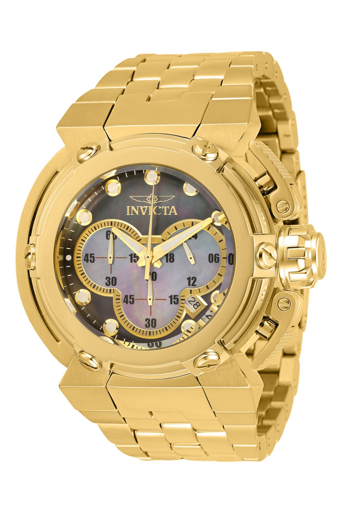 Invicta Coalition Forces X-Wing Men%27s Watch w/ Metal, Mother of Pearl & Oyster Dial - 46mm, Gold (30458)