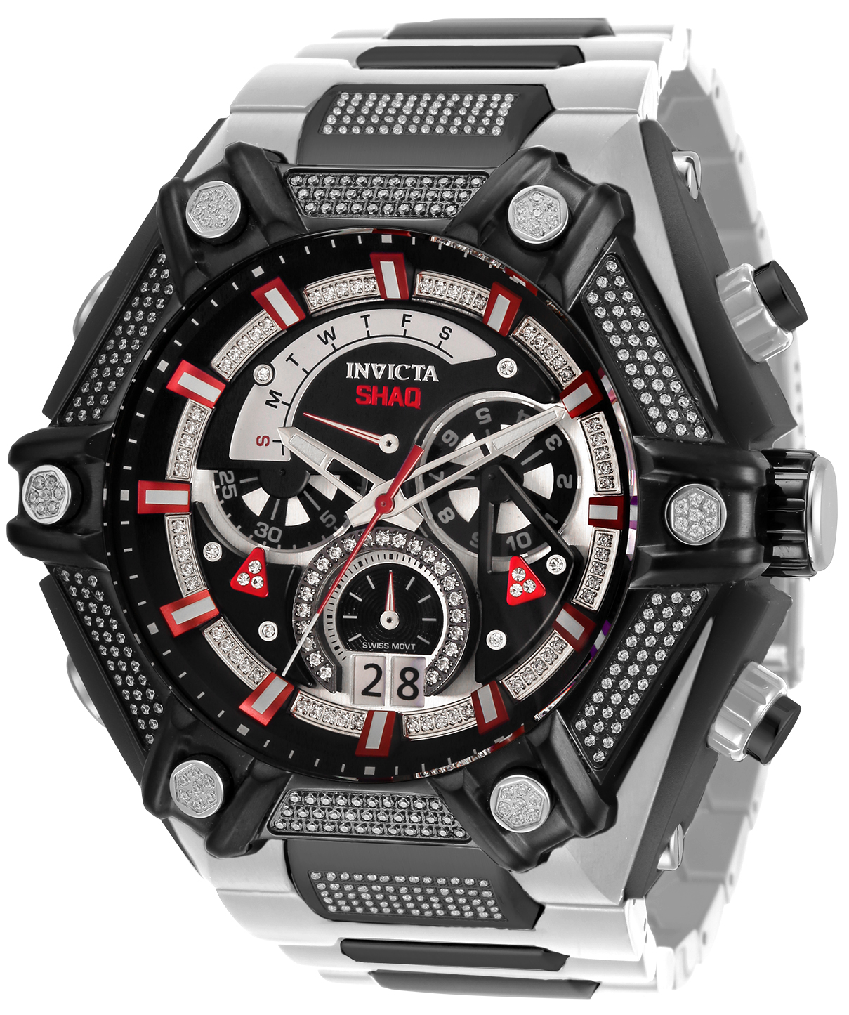 Invicta SHAQ 0.4 Carat Diamond Men's Watch - 60mm, Steel, Black (33685)