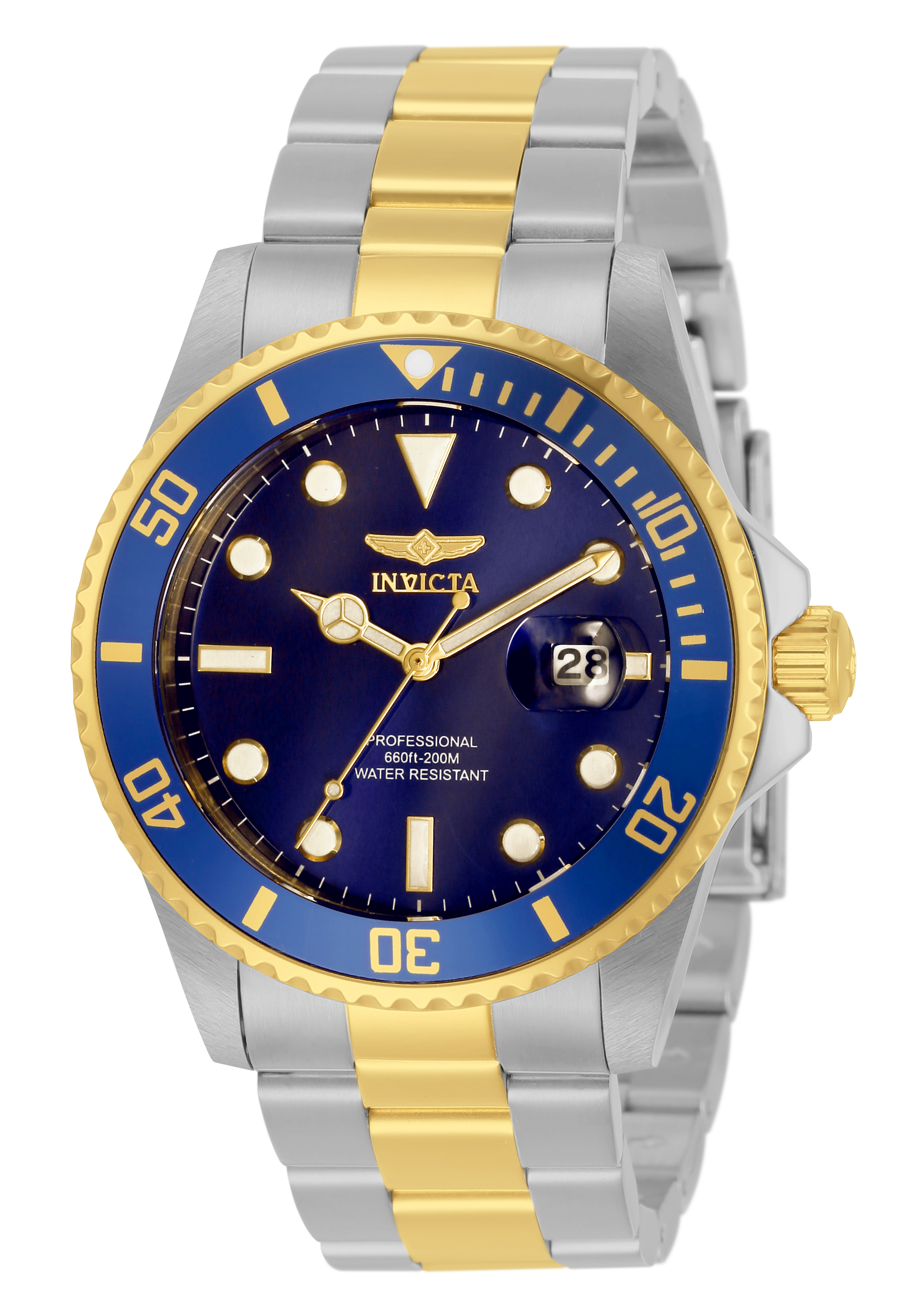 Invicta Pro Diver Men's Watch - 42mm, Steel, Gold (33268)