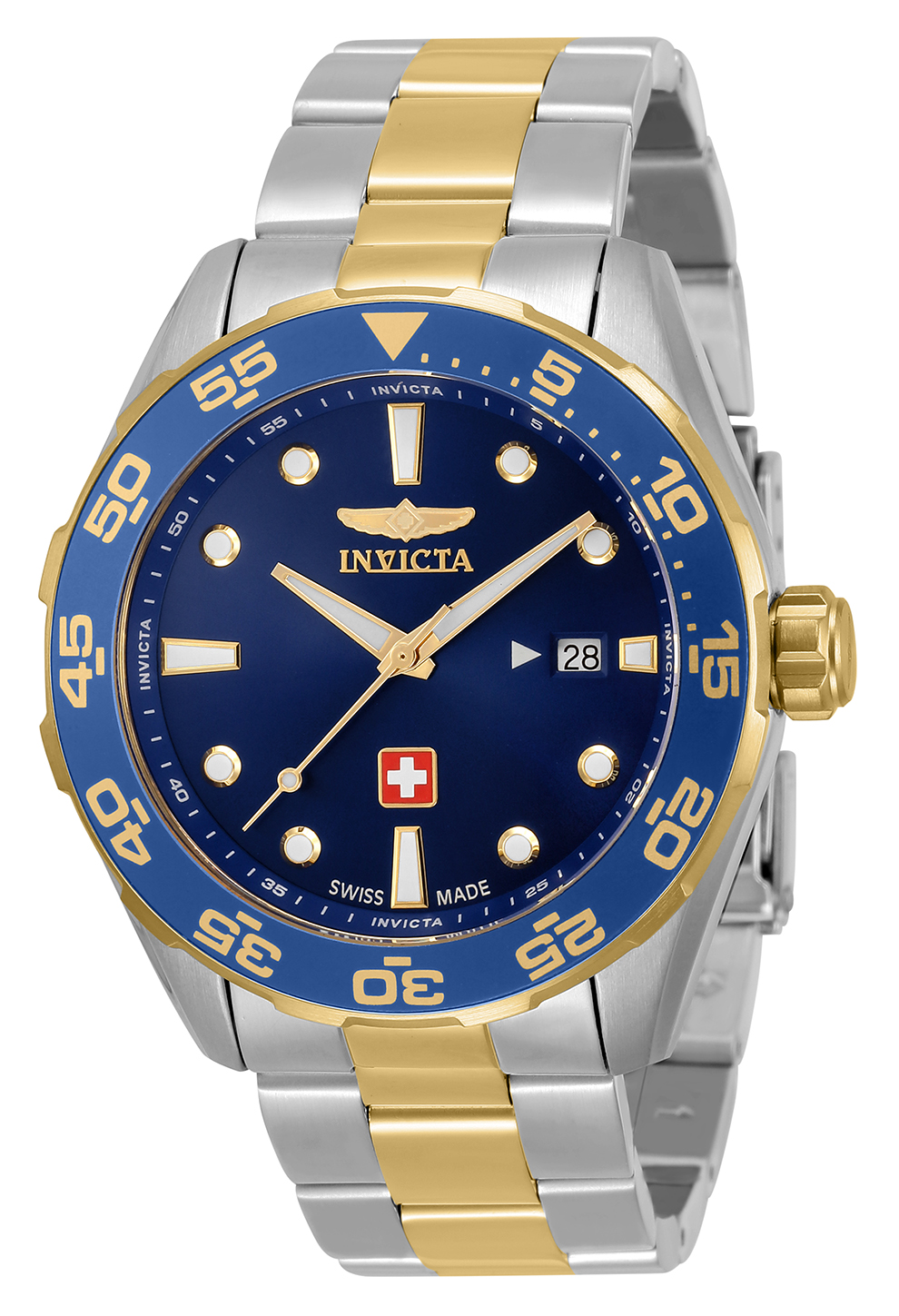 Invicta Pro Diver Men's Watch - 44mm, Steel, Gold (33460)