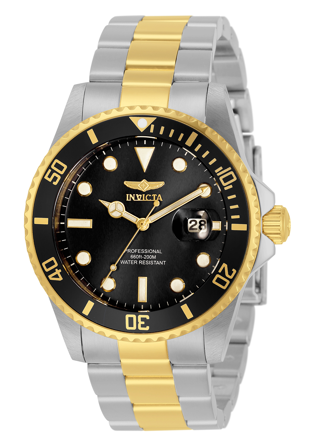 Invicta Pro Diver Men's Watch - 42mm, Steel, Gold (33269)