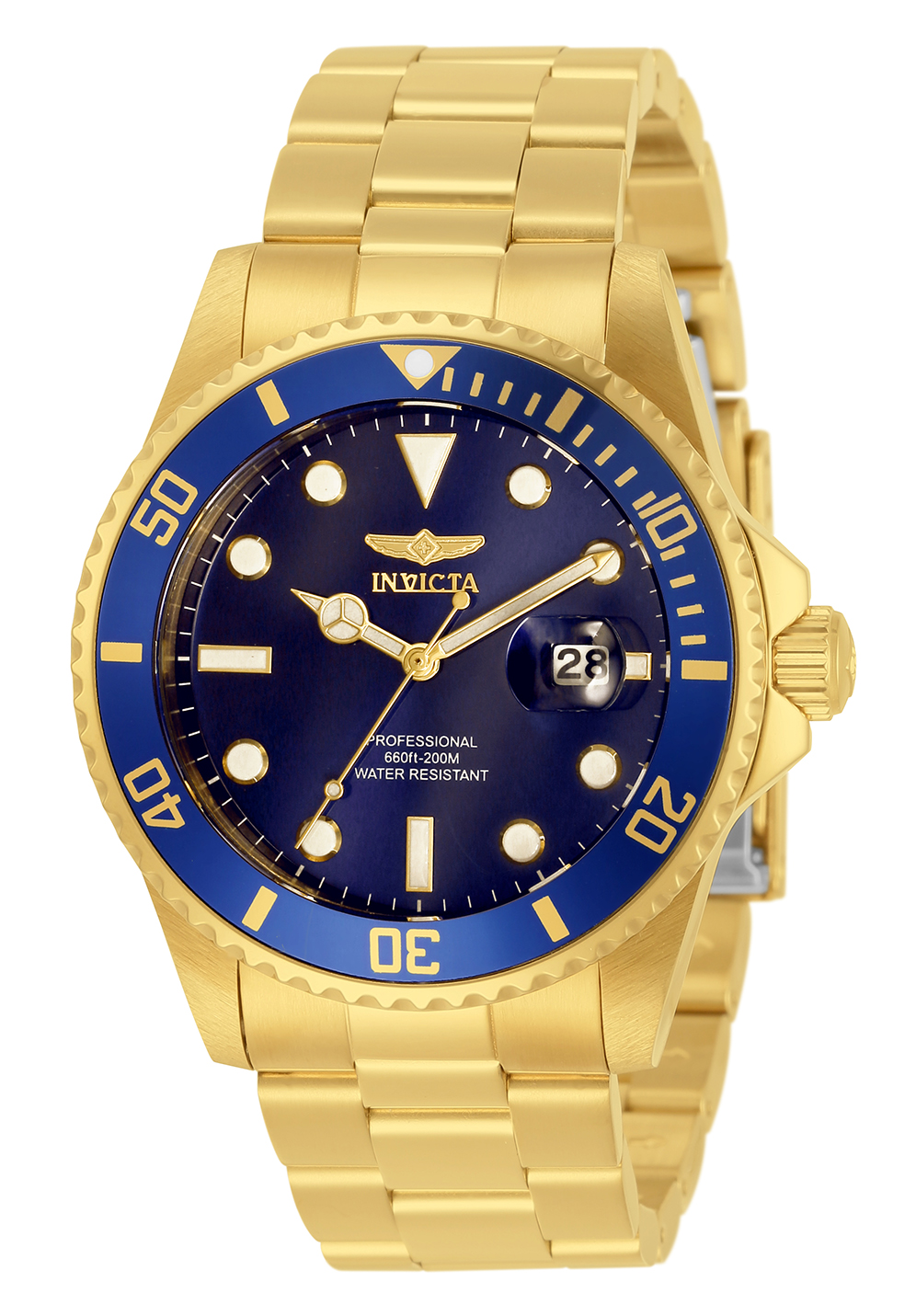 Invicta Pro Diver Men's Watch - 42mm, Gold (33270)