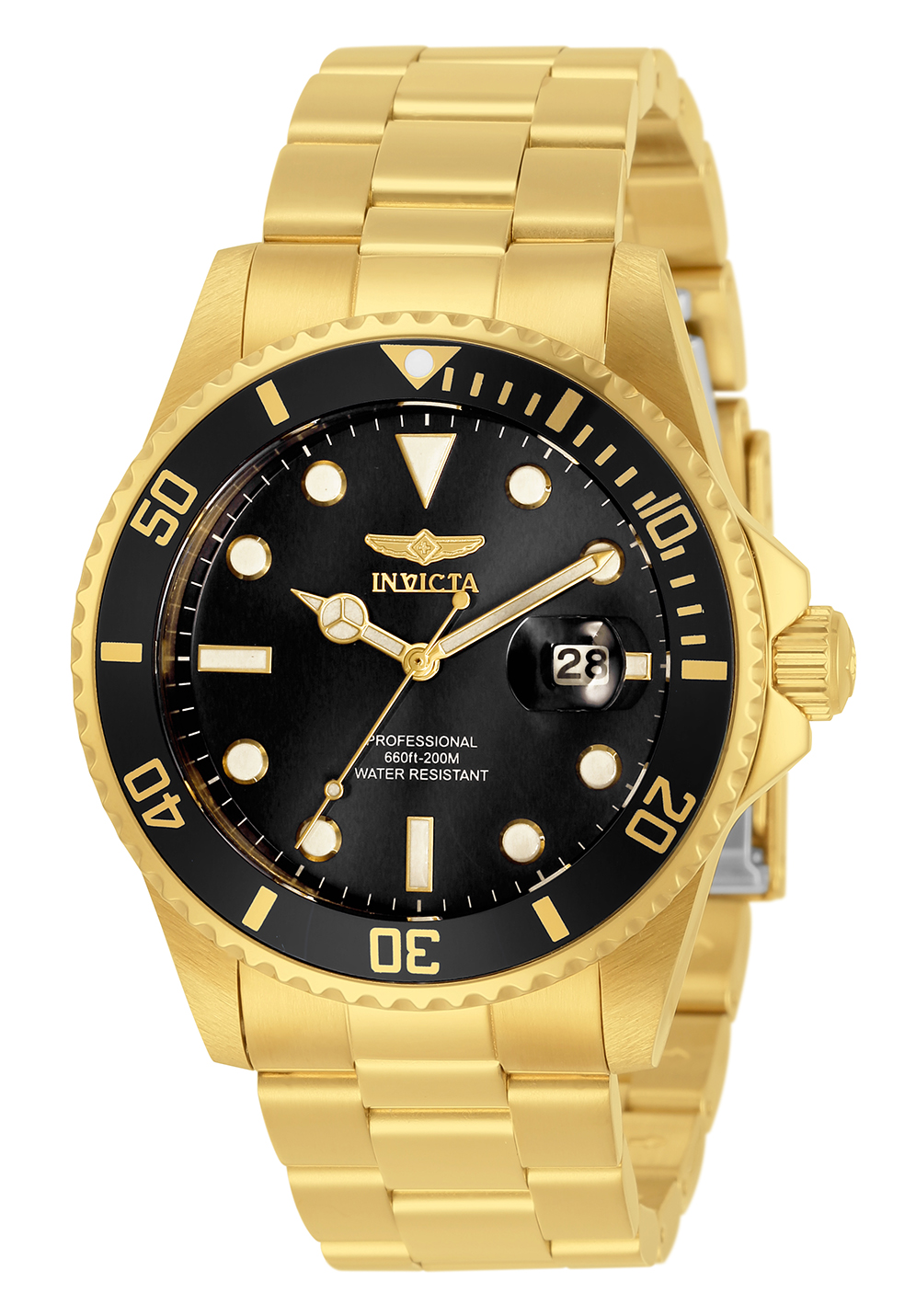 Invicta Pro Diver Men's Watch - 42mm, Gold (33271)