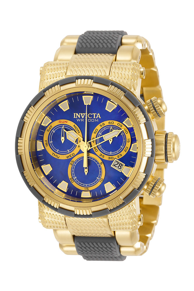 Invicta Specialty Quartz Men's Watch w/Mother of Pearl Dial - 46mm, Gold, Charcoal (ZG-31184)